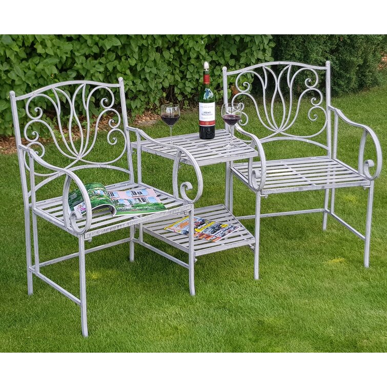 Metal love seat discount garden